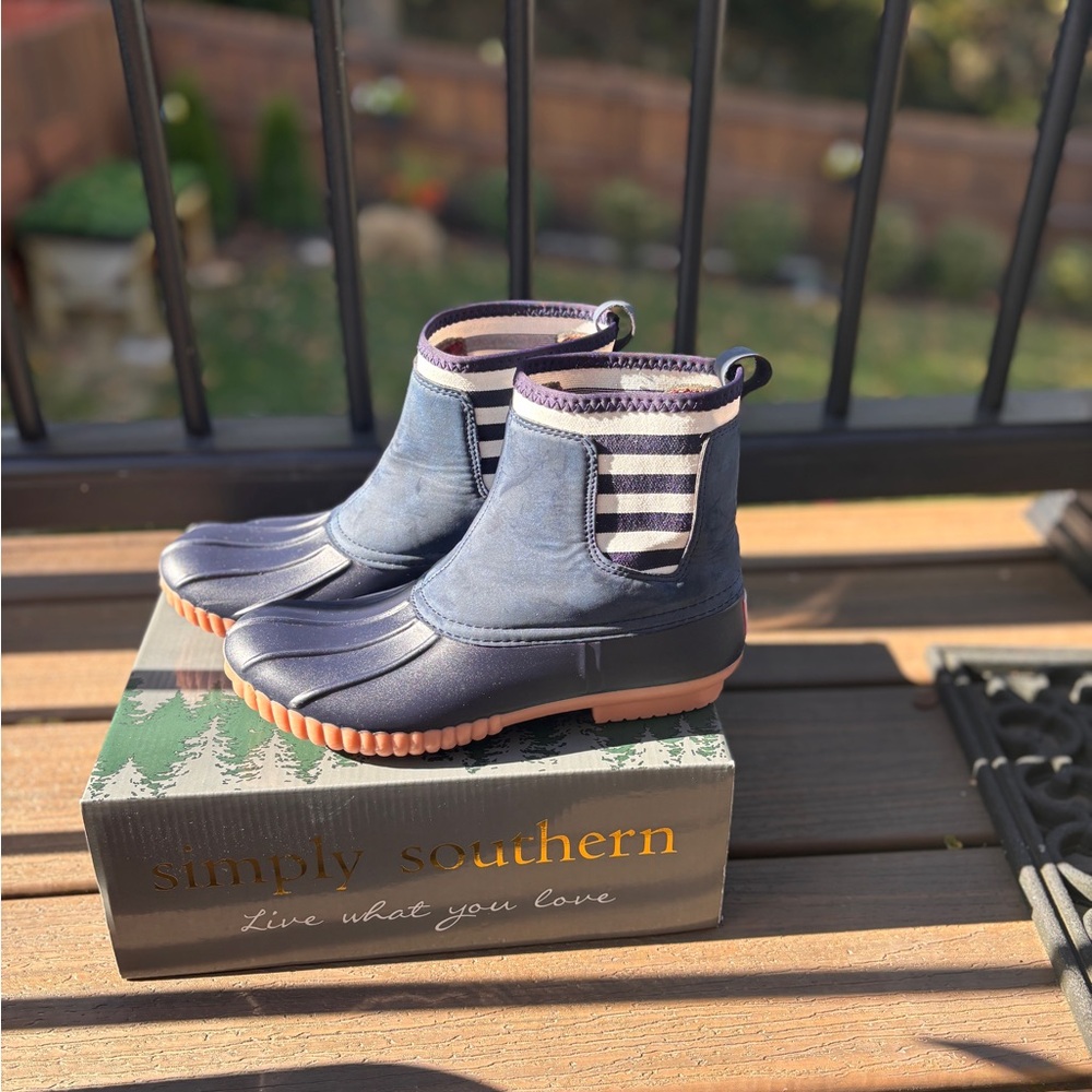 Simply Southern Blue and Brown Boots